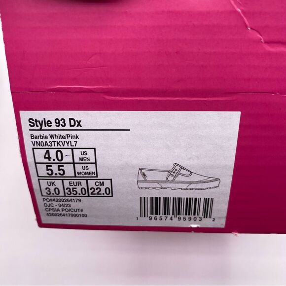 Vans x Barbie Style 93 DX Mary Jane Skate Women's Sneakers | Size:  5.5 - Picture 15 of 16